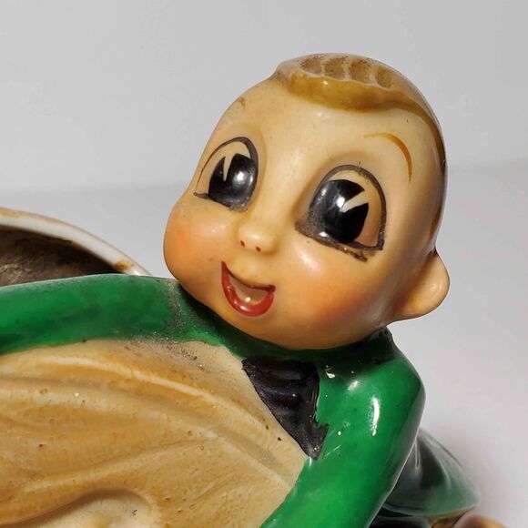 Acme China Pixie Elf Cello Planter Vintage - Picture 2 of 8